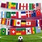 G128 2022 World Cup Bunting Banner | Flag 11 x 7.5 Inch, Full String 40 Feet | LiteWeave Pro Series Printed 150D Poly | String Flag Decor for Fan Club Party, Soccer Events, World Cup Fan Celebration